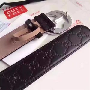 Gucci GG Signature Leather Replica Belt (Varied Colors)