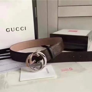 Gucci GG Signature Leather Replica Belt (Varied Colors)