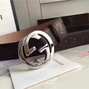 Gucci GG Signature Leather Replica Belt (Varied Colors)