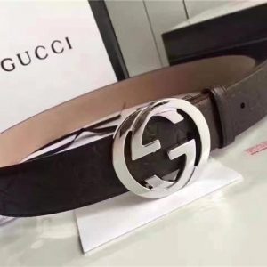 Gucci GG Signature Leather Replica Belt (Varied Colors)