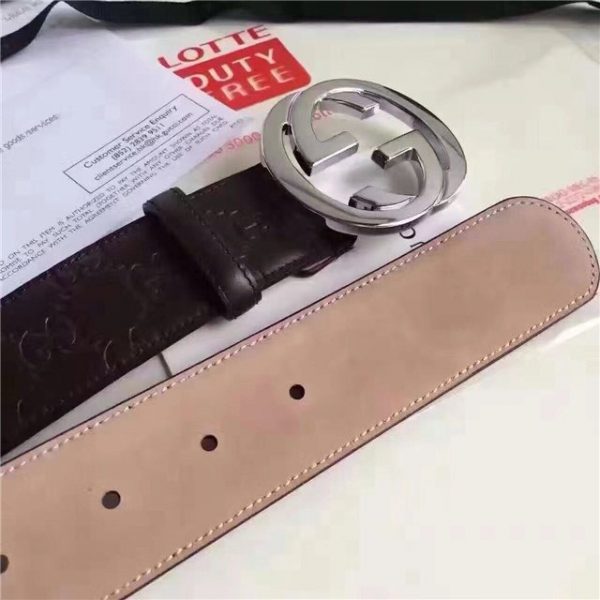 Gucci GG Signature Leather Replica Belt (Varied Colors)