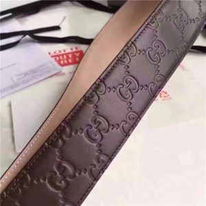 Gucci GG Signature Leather Replica Belt (Varied Colors)