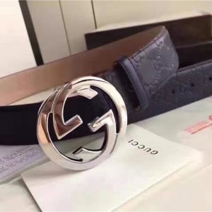 Gucci GG Signature Leather Replica Belt (Varied Colors)