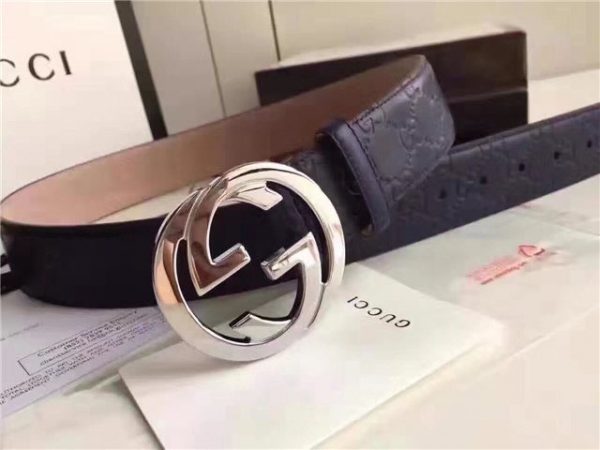 Gucci GG Signature Leather Replica Belt (Varied Colors)