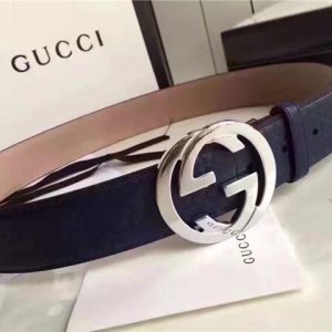 Gucci GG Signature Leather Replica Belt (Varied Colors)