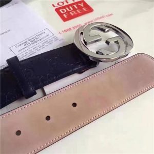 Gucci GG Signature Leather Replica Belt (Varied Colors)