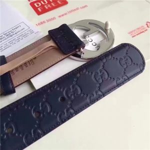 Gucci GG Signature Leather Replica Belt (Varied Colors)