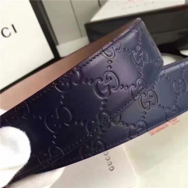 Gucci GG Signature Leather Replica Belt (Varied Colors)