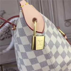 Louis Vuitton Iena Replica MM Damier Azur Canvas