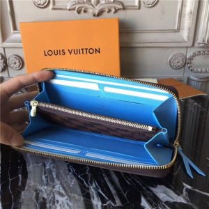 Louis Vuitton Clemence Wallet Damier Ebene Canvas