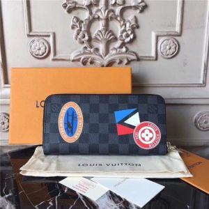 Louis Vuitton Zippy Wallet Vertical Damier Graphite Stickers