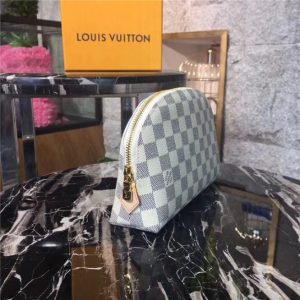 Louis Vuitton Cosmetic Case Damier Azur Replica Canvas GM