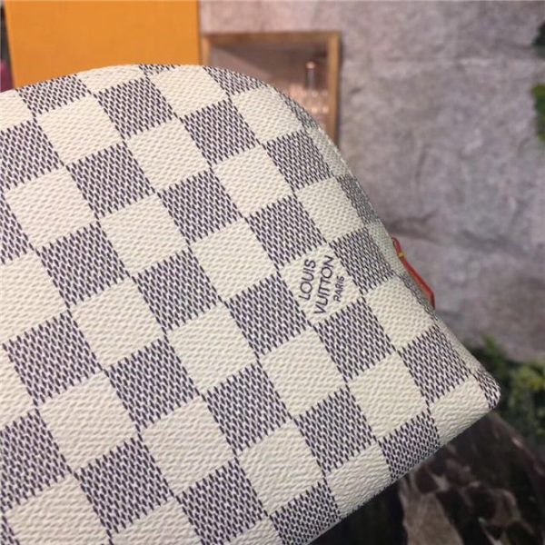 Louis Vuitton Cosmetic Case Damier Azur Replica Canvas GM