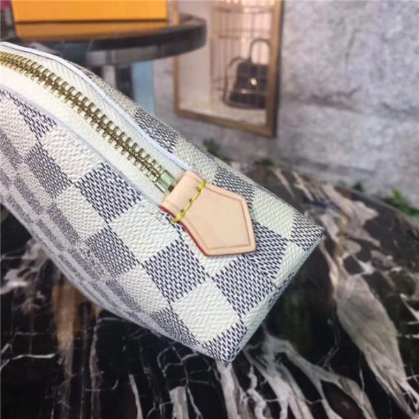 Louis Vuitton Cosmetic Case Damier Azur Replica Canvas GM