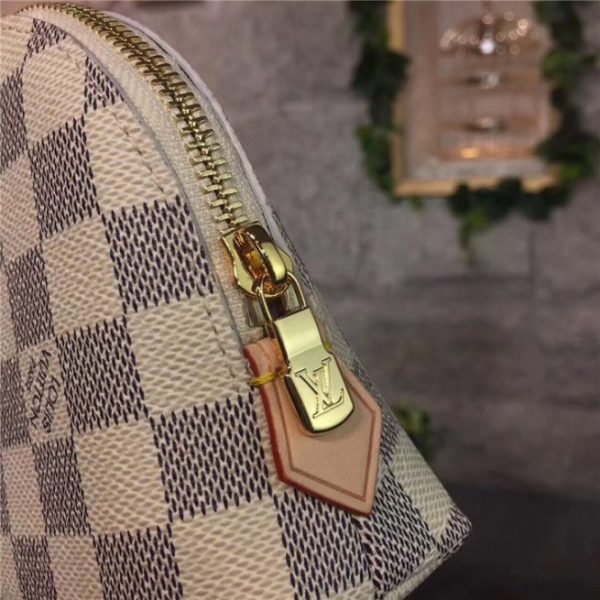 Louis Vuitton Cosmetic Case Damier Azur Replica Canvas GM