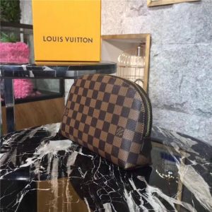 Louis Vuitton Cosmetic Case Damier Ebene Canvas GM Replica