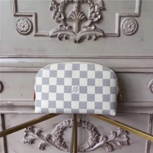 Louis Vuitton Cosmetic Pouch Replica Damier Azur Canvas