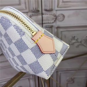 Louis Vuitton Cosmetic Pouch Replica Damier Azur Canvas
