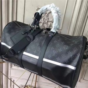 Louis Vuitton Keepall Bandouliere 55 Monogram Eclipse Flash