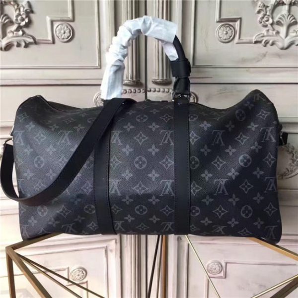 Louis Vuitton Keepall Bandouliere 45 Monogram Eclipse Flash