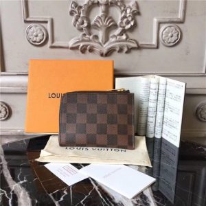 Louis Vuitton Coin Purse Damier Ebene Canvas