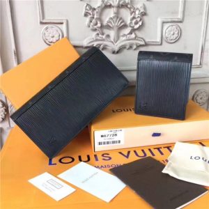 Louis Vuitton Multiple Wallet Monogram Eclipse Epi