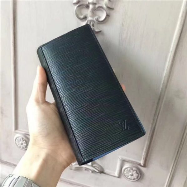 Louis Vuitton Brazza Wallet Monogram Eclipse Epi