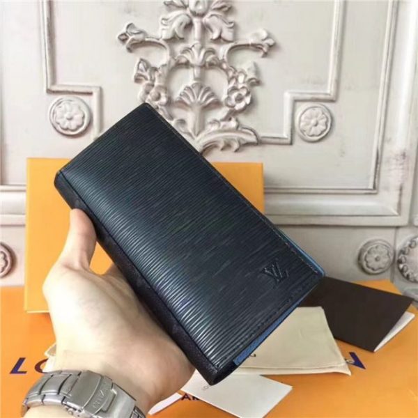 Louis Vuitton Brazza Wallet Monogram Eclipse Epi