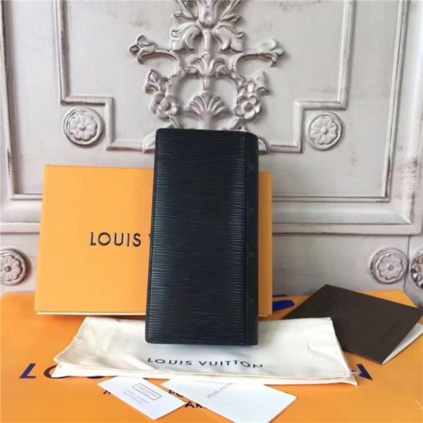 Louis Vuitton Brazza Wallet Monogram Eclipse Epi