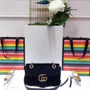 Gucci GG Marmont Velvet Mini Fake Bag (Varied Colors)