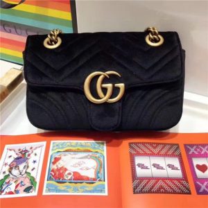 Gucci GG Marmont Velvet Mini Fake Bag (Varied Colors)