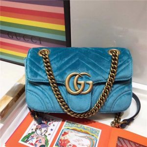 Gucci GG Marmont Velvet Mini Fake Bag (Varied Colors)