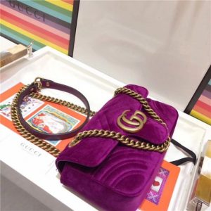 Gucci GG Marmont Velvet Mini Fake Bag (Varied Colors)