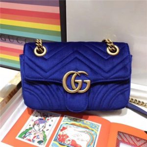 Gucci GG Marmont Velvet Mini Fake Bag (Varied Colors)