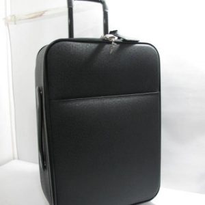 Louis Vuitton Taiga Rolling Luggage Pegase 60 Black