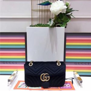 Gucci GG Marmont Matelasse Small Replica Shoulder Bag Velvet (Varied Colors)