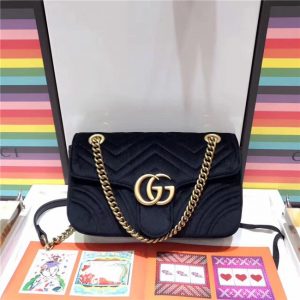 Gucci GG Marmont Matelasse Small Replica Shoulder Bag Velvet (Varied Colors)