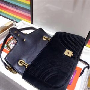 Gucci GG Marmont Matelasse Small Replica Shoulder Bag Velvet (Varied Colors)