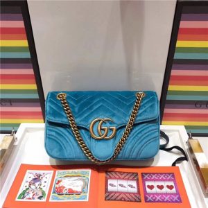 Gucci GG Marmont Matelasse Small Replica Shoulder Bag Velvet (Varied Colors)