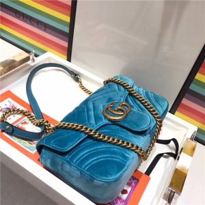 Gucci GG Marmont Matelasse Small Replica Shoulder Bag Velvet (Varied Colors)