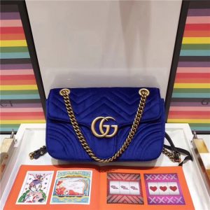 Gucci GG Marmont Matelasse Small Replica Shoulder Bag Velvet (Varied Colors)