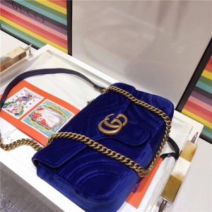 Gucci GG Marmont Matelasse Small Replica Shoulder Bag Velvet (Varied Colors)