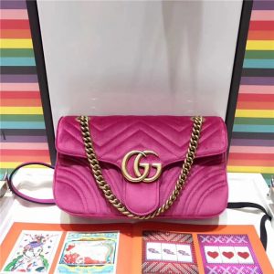 Gucci GG Marmont Matelasse Small Replica Shoulder Bag Velvet (Varied Colors)