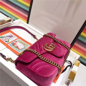 Gucci GG Marmont Matelasse Small Replica Shoulder Bag Velvet (Varied Colors)