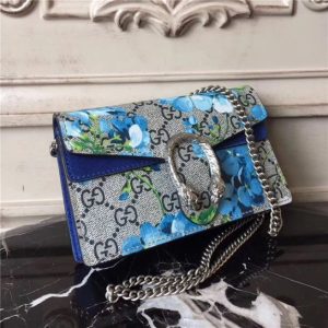 Gucci Dionysus Super Mini Bag Blue Blooms