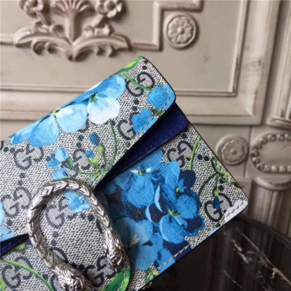 Gucci Dionysus Super Mini Bag Blue Blooms