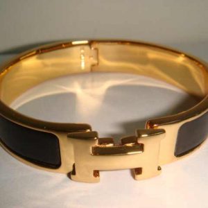 Hermes Thin Enamel Bracelet (Varied Colors)