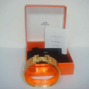 Hermes H Enamel Bracelet (Varied Colors)