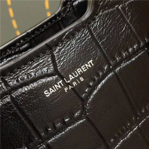 Yves Saint Laurent Small Cabas YSL Bag Crocodile Embossed (Varied Colors)