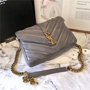Yves Saint Laurent Medium Quilted Leather & Suede Shoulder Bag (Varied Colors)